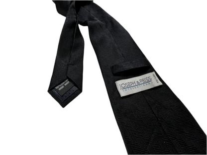 JOSEPH & FEISS Black Silk Tie