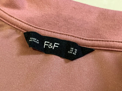 F&F Cropped Pink Quarter-Zipper