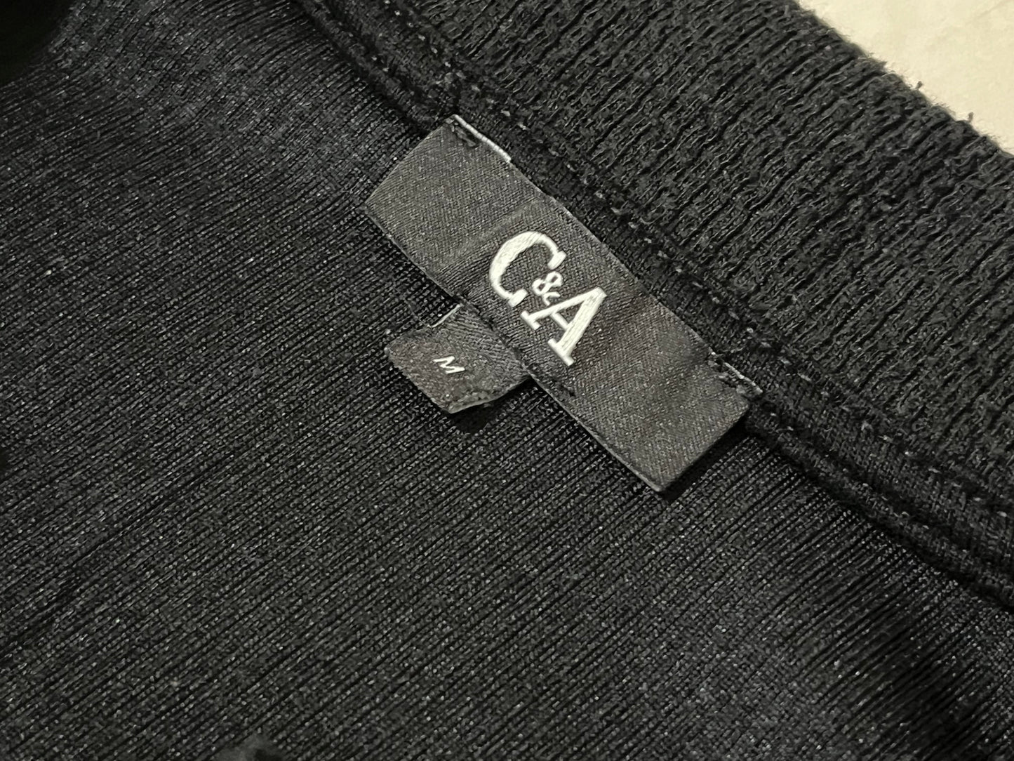 C&A Cropped Black Polo